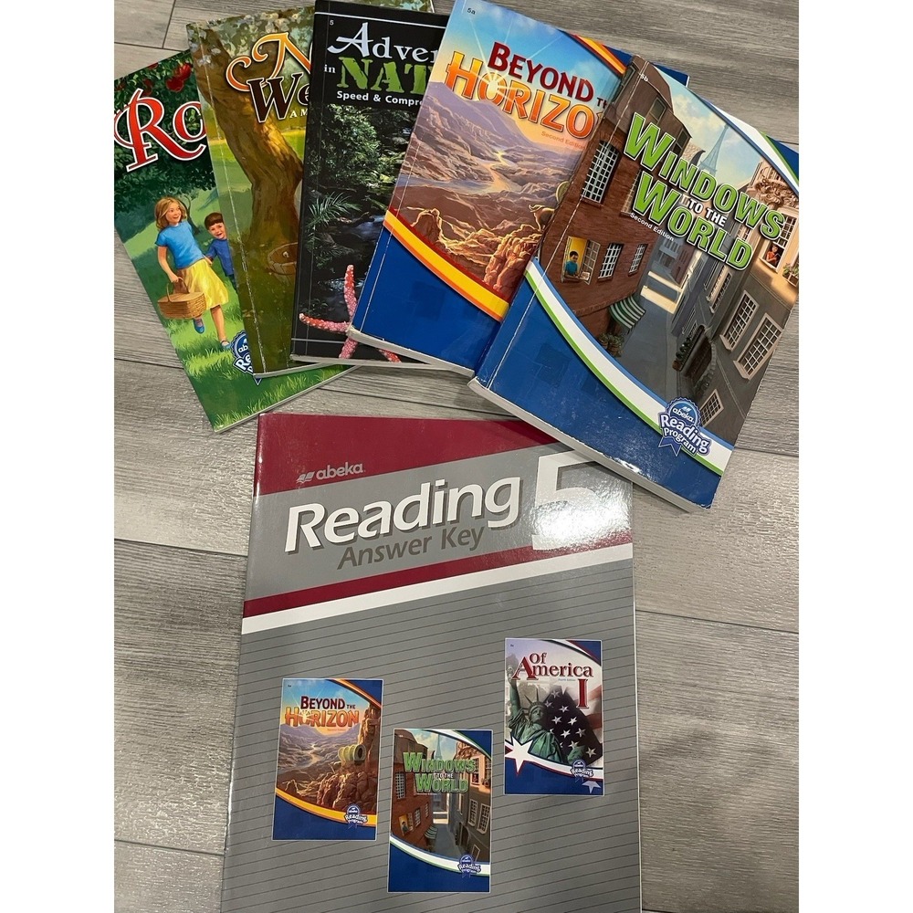 Abeka 5th Grade ReadersSet  +Reading Answer Key Teachers Book Homeschool